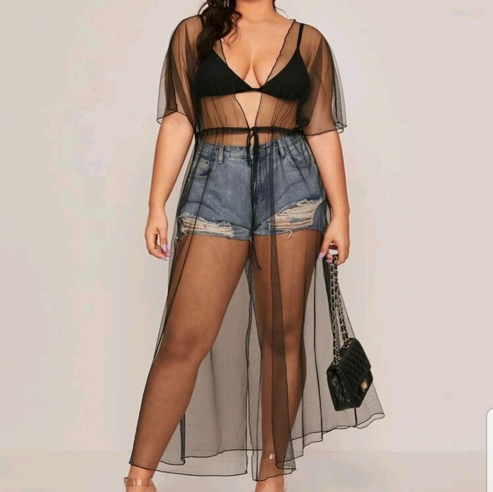 Mesh kimono